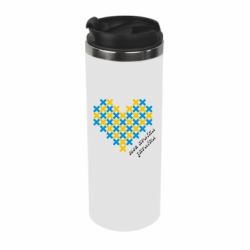 Термокружка Серце з хрестиків - PrintSalon