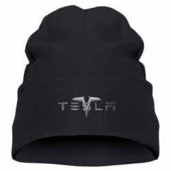 Детская шапка Tesla Car logo - PrintSalon