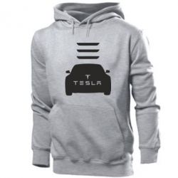 Мужское худи Tesla Car - PrintSalon