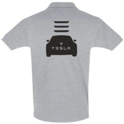 Мужское поло Tesla Car - PrintSalon