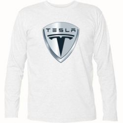 Футболка с длинным рукавом Tesla Corp - PrintSalon