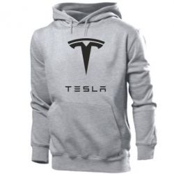 Мужское худи Tesla Logo - PrintSalon