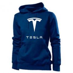 Женское худи Tesla Logo - PrintSalon