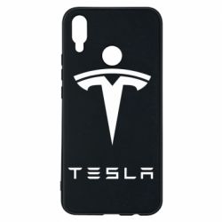 Чехол для Huawei P Smart Plus 2018 Tesla Logo