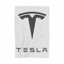 Полотенце с принтом Tesla Logo - PrintSalon
