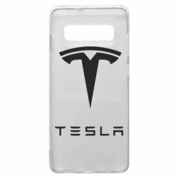 Чехол для Samsung S10+ Tesla Logo - PrintSalon