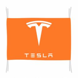 Флаг Tesla Logo - PrintSalon