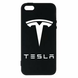 Чехол для iPhone5/5S/SE Tesla Logo - PrintSalon