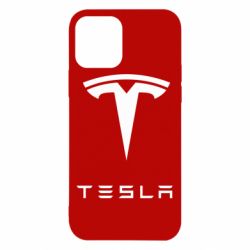 Чехол для iPhone 12 Pro Tesla Logo - PrintSalon