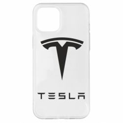 Чехол для iPhone 12 Pro Max Tesla Logo - PrintSalon