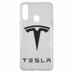 Чехол для Samsung A20s Tesla Logo - PrintSalon