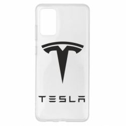 Чехол для Samsung S20+ Tesla Logo - PrintSalon