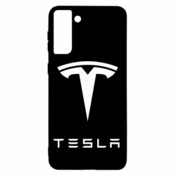 Чехол для Samsung S21+ Tesla Logo - PrintSalon