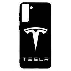 Чехол для Samsung S21 Ultra Tesla Logo - PrintSalon