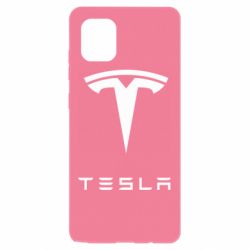 Чехол для Samsung Note 10 Lite Tesla Logo - PrintSalon