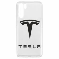 Чехол для Oppo A91/Reno3 Tesla Logo - PrintSalon