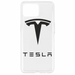 Чехол для Oppo Reno 4 Lite Tesla Logo - PrintSalon