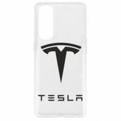 Чехол для Oppo Reno 4 Pro Tesla Logo - PrintSalon