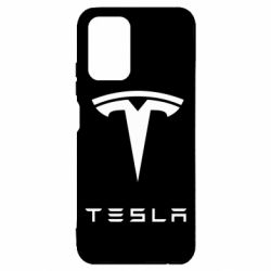 Чехол для Xiaomi Redmi Note 10 Tesla Logo