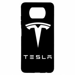 Чехол для Xiaomi Poco X3 Tesla Logo - PrintSalon