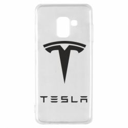 Чехол для Samsung A8 2018 Tesla Logo - PrintSalon