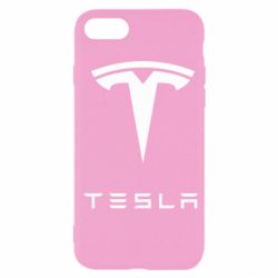 Чехол для iPhone SE 2022 Tesla Logo - PrintSalon