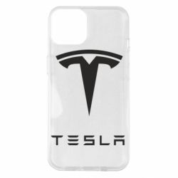 Чехол для iPhone 14 Tesla Logo