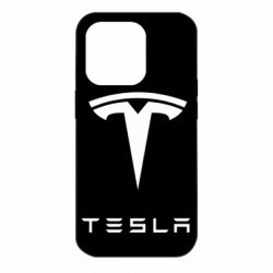 Чехол для iPhone 14 Pro Tesla Logo - PrintSalon