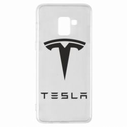 Чехол для Samsung A8+ 2018 Tesla Logo