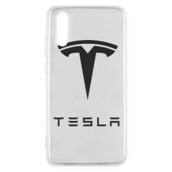 Чехол для Huawei P20 Tesla Logo - PrintSalon