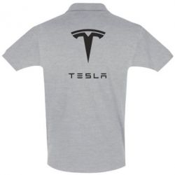 Мужское поло Tesla Logo - PrintSalon