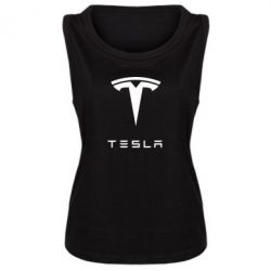 Женская майка Tesla Logo - PrintSalon