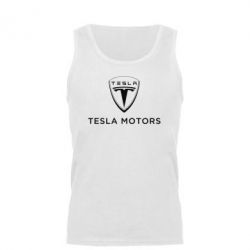 Мужская майка Tesla Motors - PrintSalon