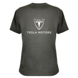 Камуфляжная футболка Tesla Motors - PrintSalon