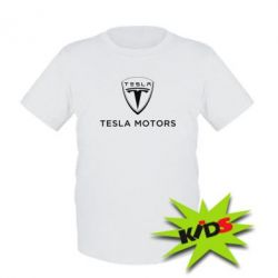 Детская футболка Tesla Motors - PrintSalon