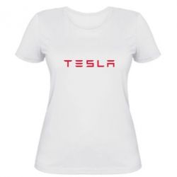 Женская футболка Тесла - PrintSalon