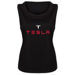 Женская майка Tesla - PrintSalon