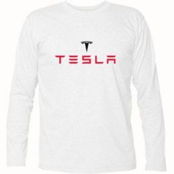 Футболка с длинным рукавом Tesla - PrintSalon