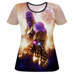 Женская футболка 3D Thanos, Avengers - PrintSalon