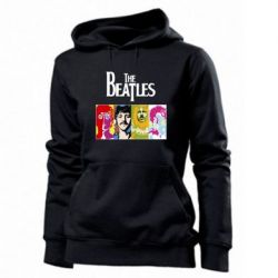 Женское худи The Beatles Logo - PrintSalon