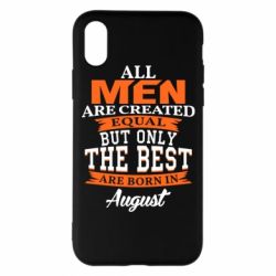 Чехол для iPhone X/Xs The best men are born in August - PrintSalon