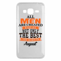 Чехол для Samsung J3 2016 The best men are born in August - PrintSalon