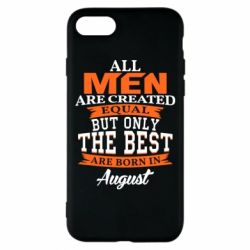 Чехол для iPhone 8 The best men are born in August - PrintSalon