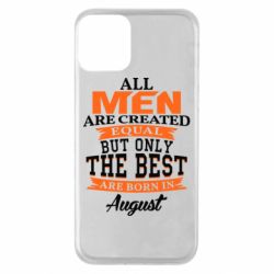 Чехол для iPhone 11 The best men are born in August - PrintSalon