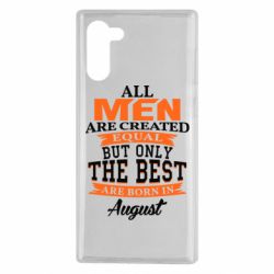 Чехол для Samsung Note 10 The best men are born in August - PrintSalon