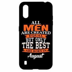 Чехол для Samsung A01/M01 The best men are born in August - PrintSalon