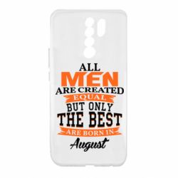 Чехол для Xiaomi Redmi 9 The best men are born in August - PrintSalon
