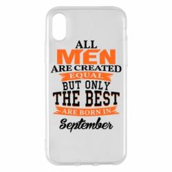 Чохол для iPhone X/Xs The best men are born in September - PrintSalon