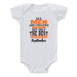 Дитячий бодік The best men are born in September - PrintSalon