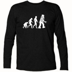 Футболка с длинным рукавом The Bing Bang theory Evolution - PrintSalon